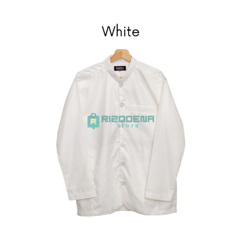 Baju koko habaib koko haibah baju koko ammu model ammu-White