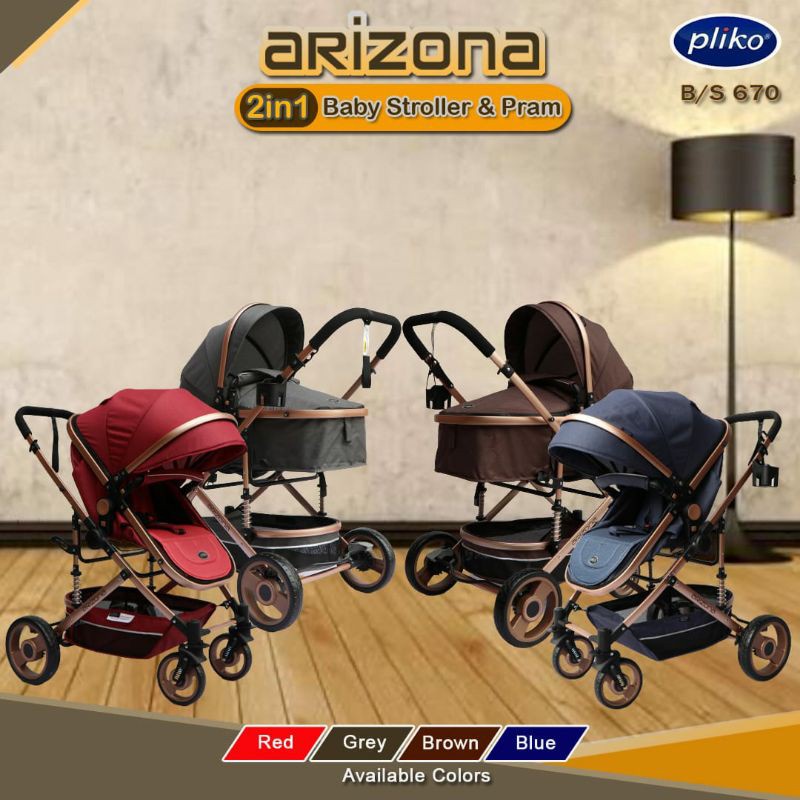 Stroller Pliko ARIZONA 670 Kereta Dorong Bayi