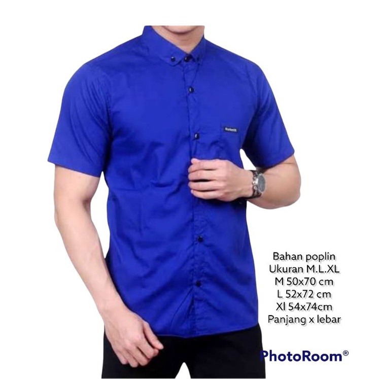 KEMEJA POLOS LENGAN PENDEK dewasa laki laki.kemeja polos dewasa pria