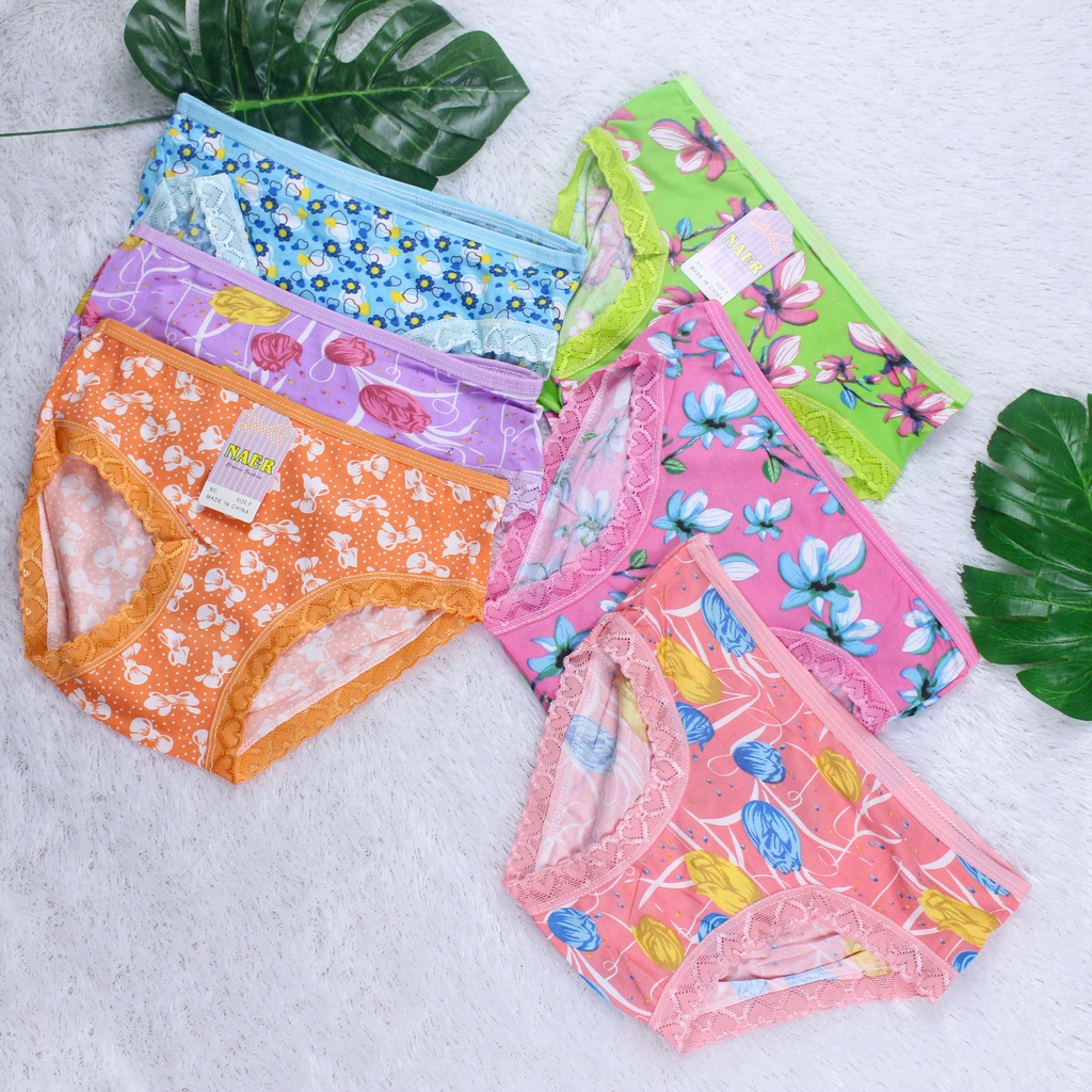 Rx Fashion - Undies celana dalam wanita polos Cyeber / Rosy Sablon / Rosy Bordir / Motif Buah / Motif Hewan size M,L,XL,XXL Cd Cyber Girl