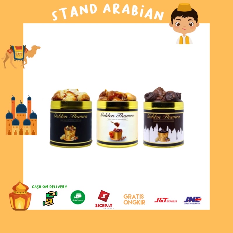 

Kurma Golden Thamra keju, Almond , Madu 500gr