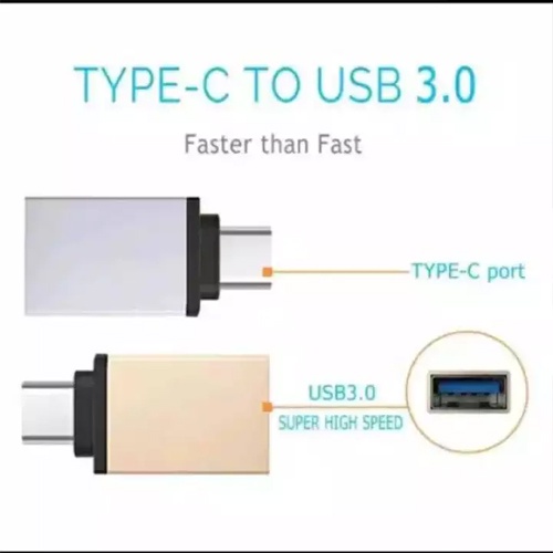 Otg type c connector to Normal USB port Converter data transfer android &amp; flashdisk - realoneacc