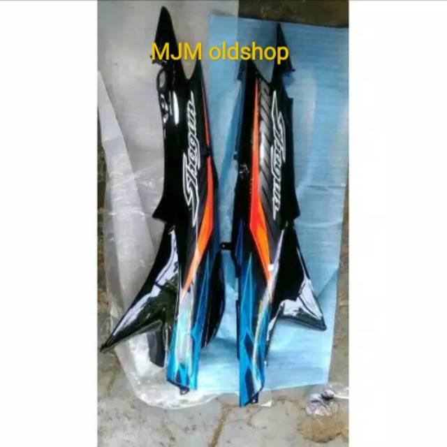 Body shogun sp 125 striping biru hitam