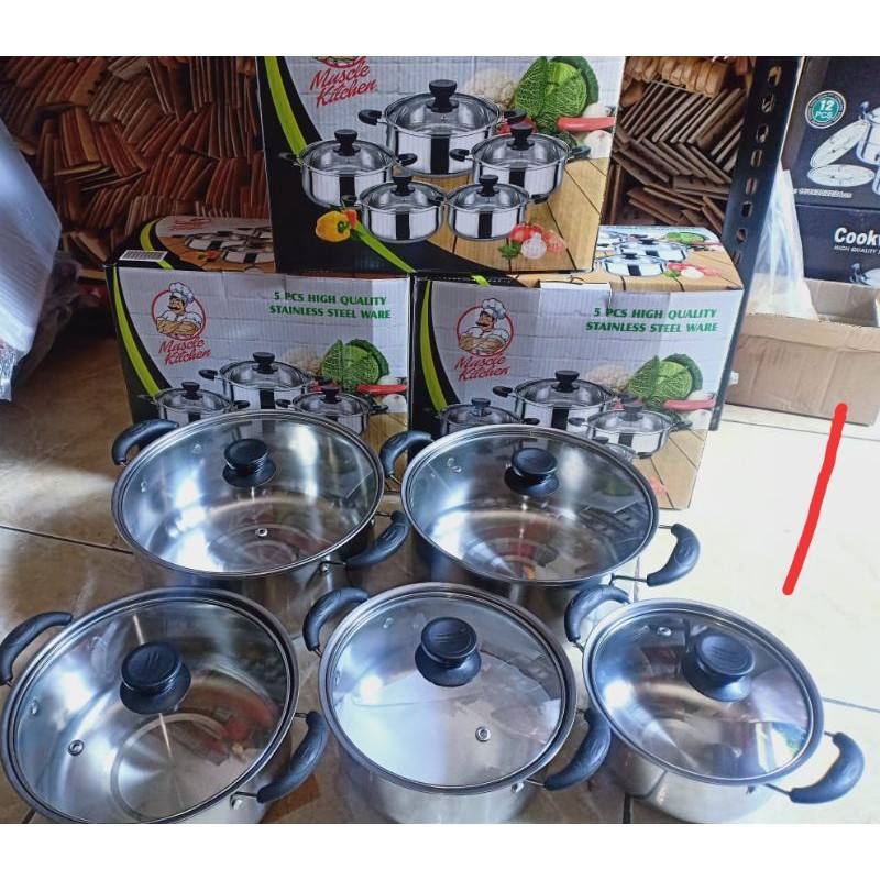 panci otsuka set/panci tutup kaca