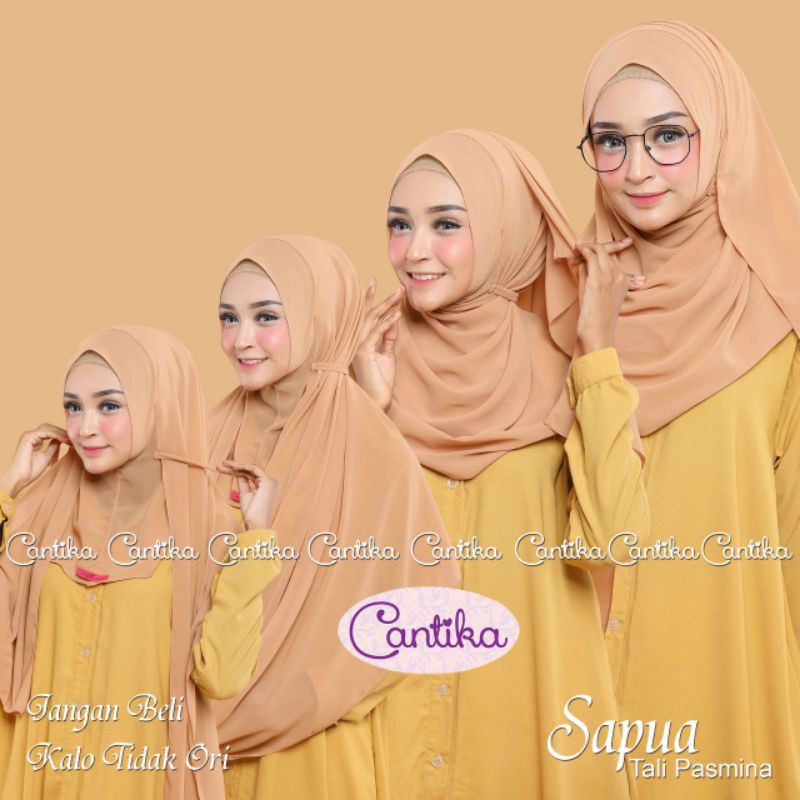 Sapua Tali Pasmina (Inner Dalaman Menyatu) Ori Cantika Hijab