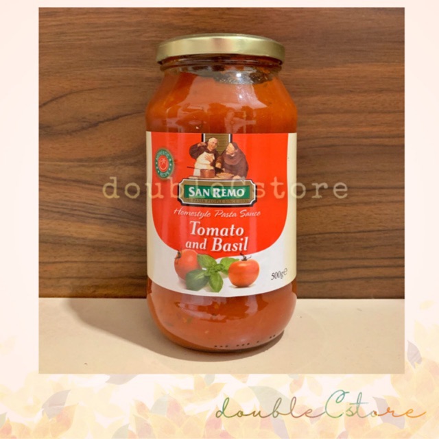 

San Remo Pasta Sauce Tomato and Basil 500gr / Saus tomat pasta