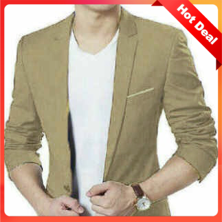 BLAZER / JAS CASUAL OUTERWEAR PRIA IMPORT COKLAT
