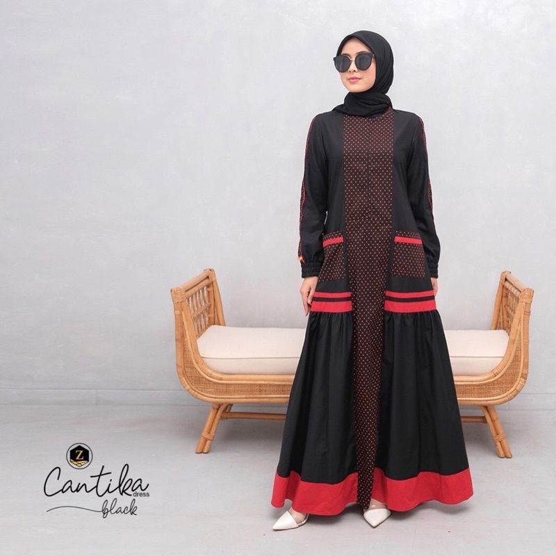 cantika dress by zalifa sale size XL dan S