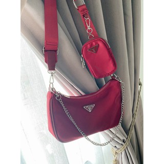 Prada Multi-Pochette Nylon Shoulder Bag | Shopee Indonesia