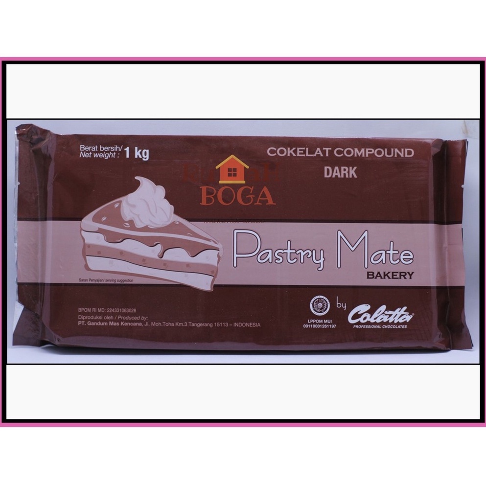 

Coklat Cokelat COLATTA Collata PASTRY MATE Bakery Dark Chocolate 1kg 1 kg