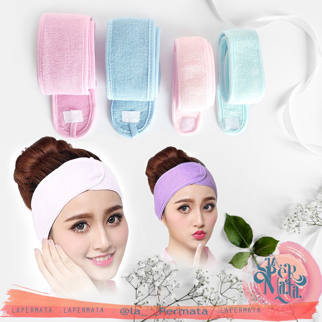 Facial Headband / Spa Headband/ Bando Bandana Facial Mandi Murah - LPM Shop