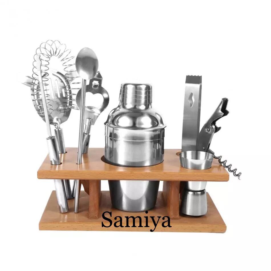 paket lengkap cocktail shaker stainless barista / barista bar set tools / perlengkapan bartender set