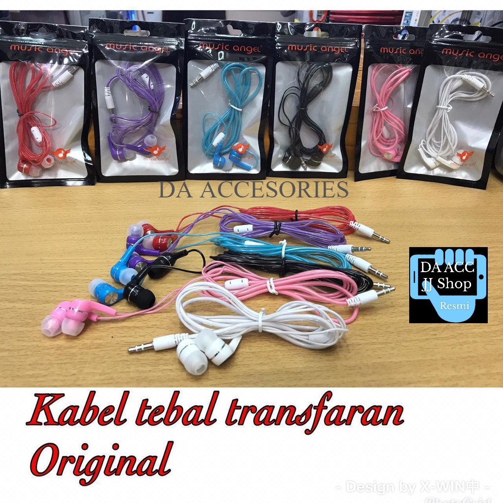 Headset/handfree/earphone music angel original grade A+ GARANSI XWIN