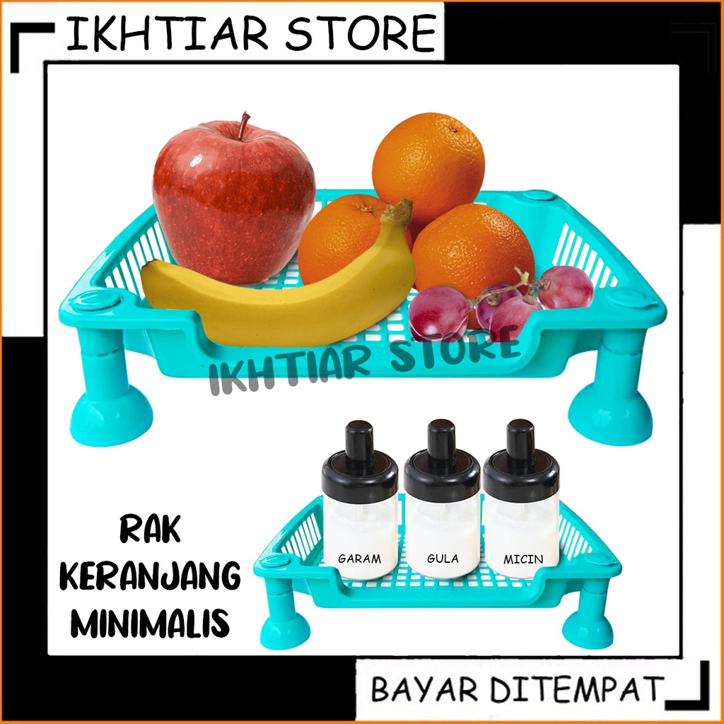 Jual Rak Tempat Bumbu Rak Tempat Buah Rak Keranjang Mini Serbaguna