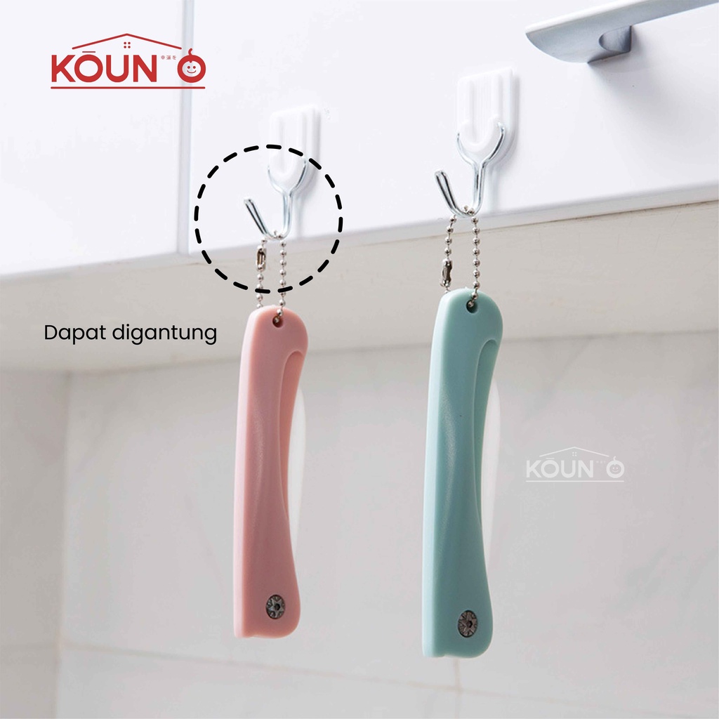 Pisau Dapur Lipat Pisau Travel Keramik Potong Memotong Buah Sayur Portable Folding Ceramic Knife