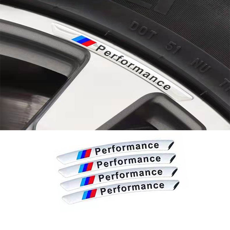 4pcs Stiker Velg Mobil Bmw X5 E70 X6 E71 E72 G20 G15 G32 G11 G02