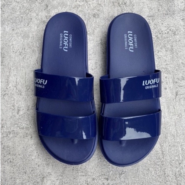 Sandal Selop Dobel Tali Loufu 7199 Doff