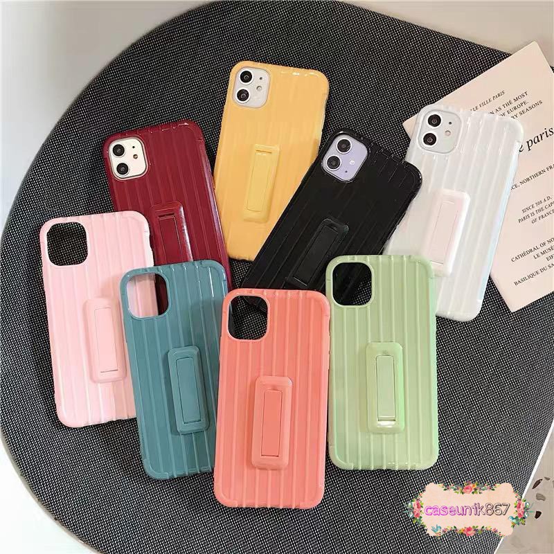 Trunk case softcase koper standing iphone 6 6s 7 8 7+ 8+ x xr xsmax  11 pro5,8 11promax6 CS716