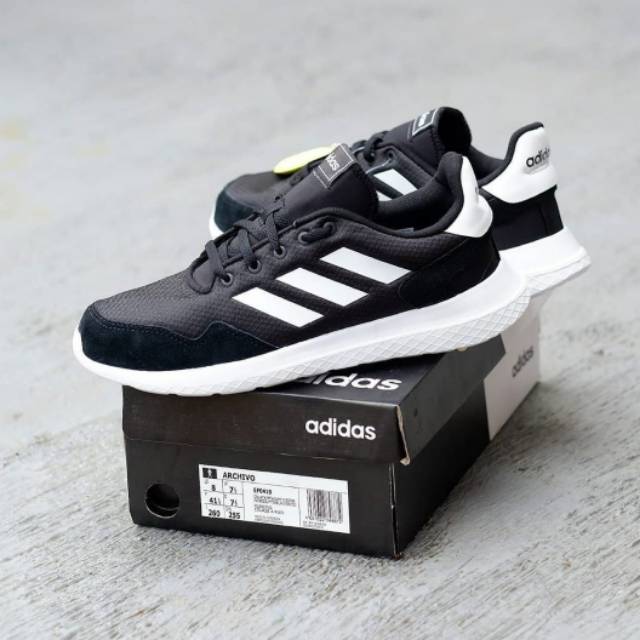 ⭐⭐⭐⭐⭐ SEPATU ADIDAS ARCHIVO BLACK WHITE ORIGINAL BNIB ART - EF0419