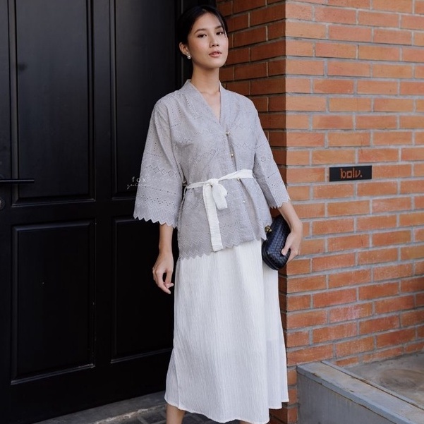 Foxquinn AIRA SET - Set Wanita-Light Grey