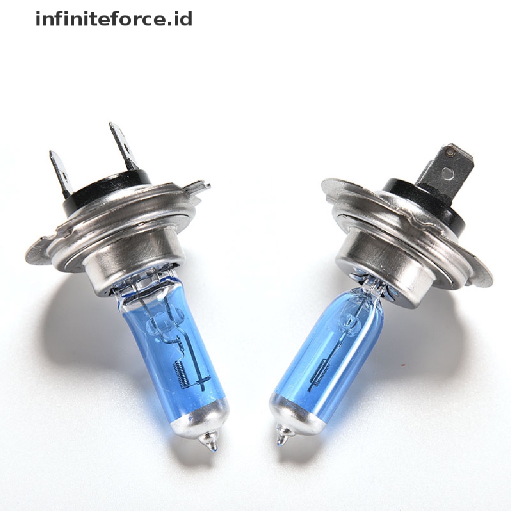 (infiniteforce.id) 2pcs Lampu Depan Mobil Xenon Halogen H7 100W 12V Super Terang