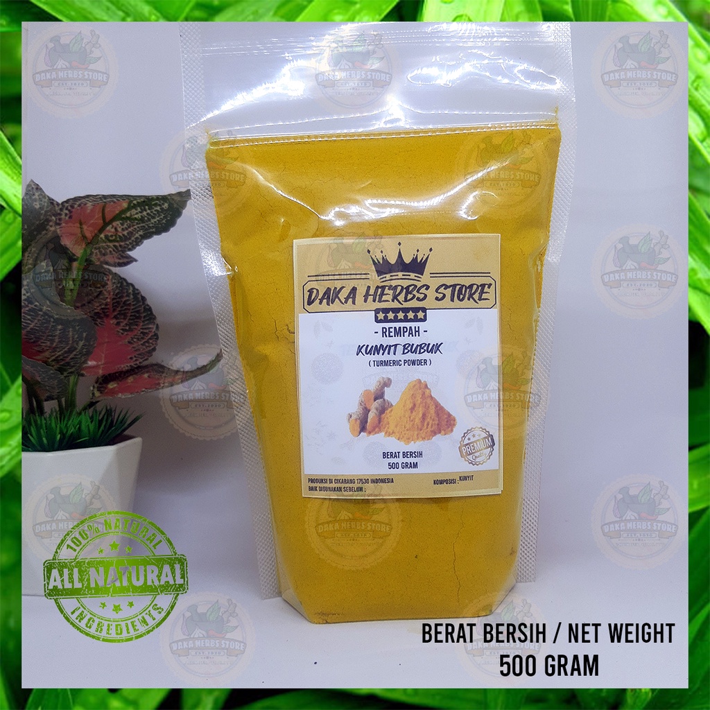 

aina Bubuk Kunyit tanpa campuran (500 Gram)