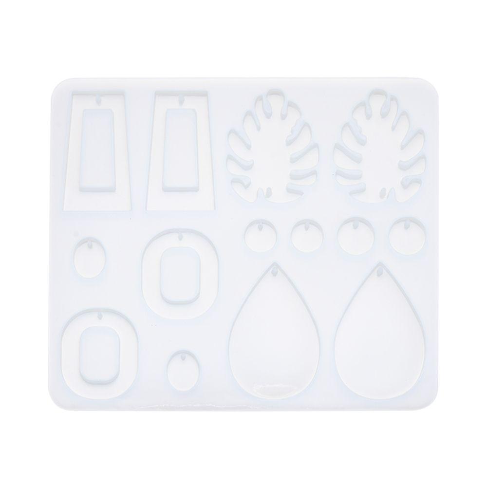 Chookyy Earrings Resin Mold Cetakan Silikon Kristal Epoxy UV Transparan
