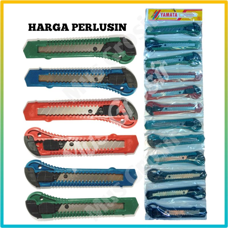

Pisau Cutter Karter Besar Yamata Isi 12 Pcs L500 Renteng Harga Grosir Murah