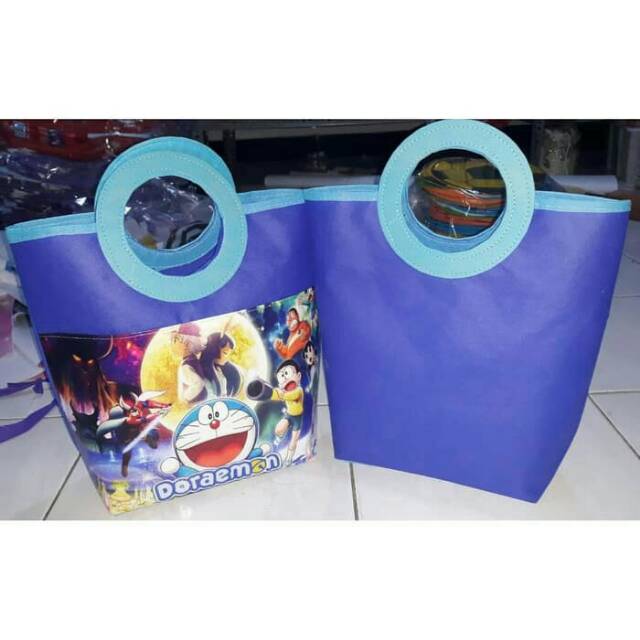 

Tas souvenir ultah anak model pegangan bulat