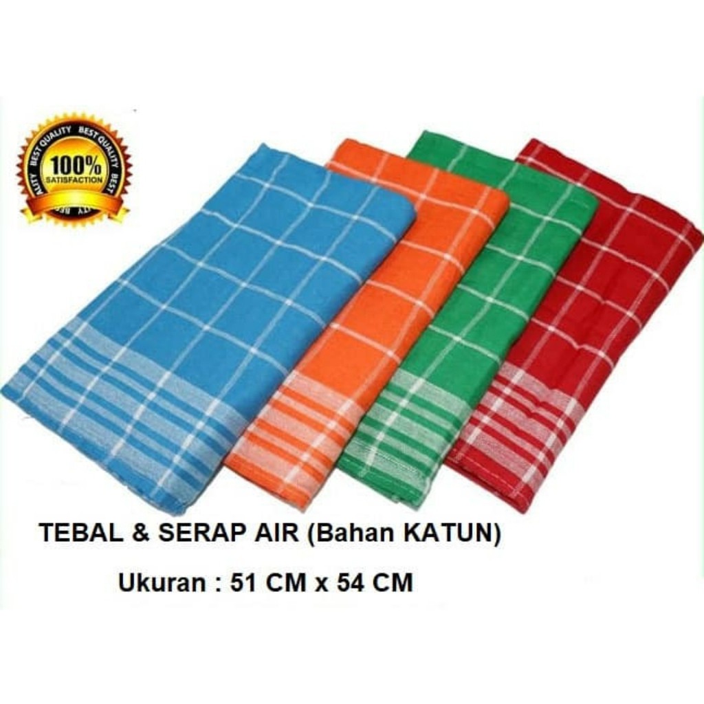 KAIN LAP ( MAHKOTA WARNA TEBAL FULL ) SERBET CUCI PIRING WARNA ACAK