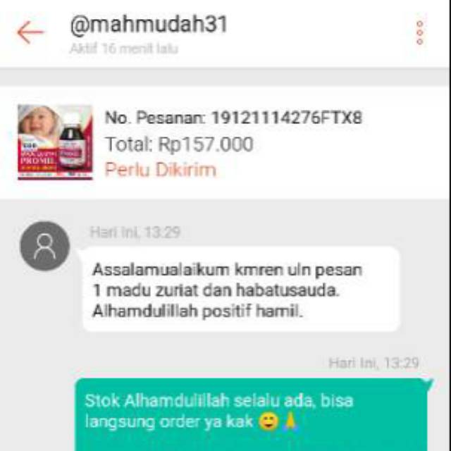 Paket Madu Buah Zuriat Habbatussauda Thibbuna Promil Ath Thoifah Suami Istri