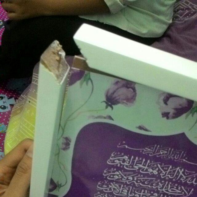 Custom Hiasan Jam Dinding Shabby Chic Ungu Untuk Kado Pernikahan Uk 30x40