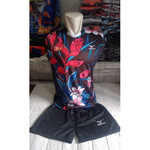 setelan volly wanita printing murah