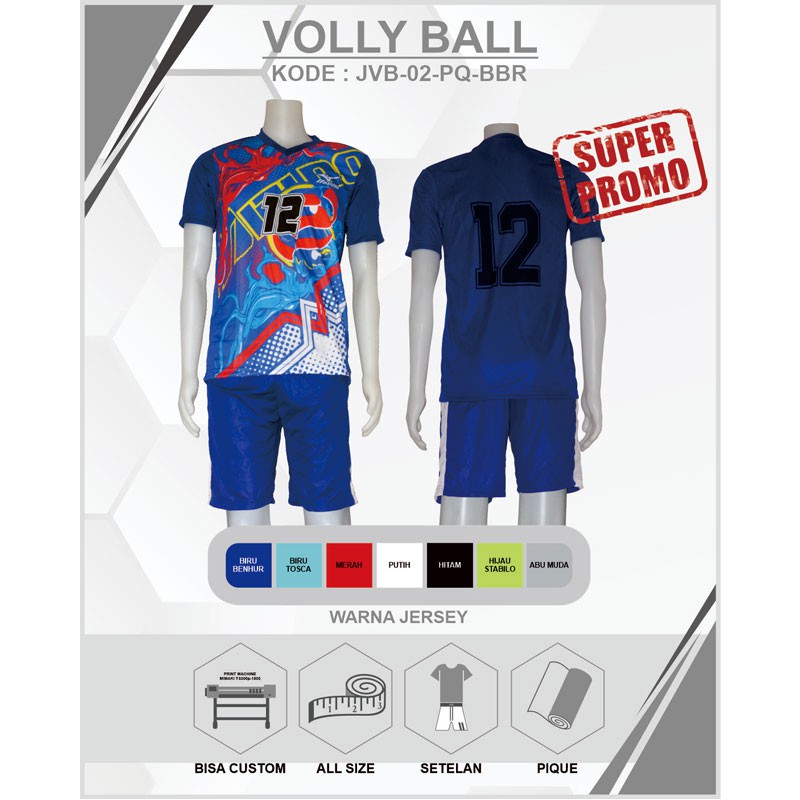BAJU SETELAN KAOS JERSEY BOLA VOLLY Murah BONUS*) Kaos Polos Ready Stok 2PQ1