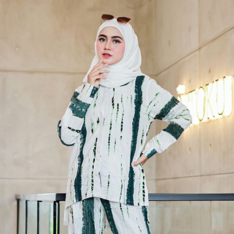 ONE SET TIE DYE RAYON / TIE DYE Recommended / SETELAN TIE DYE