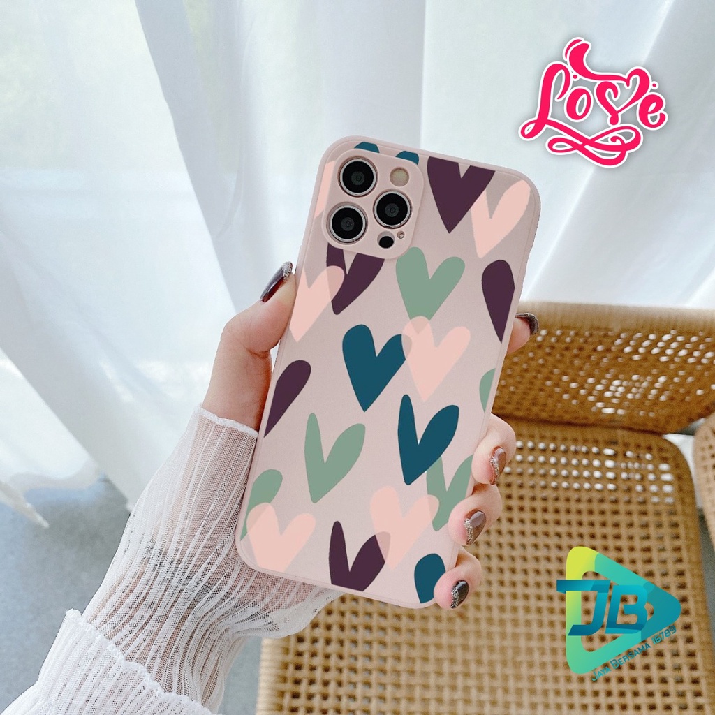 CASE CASING SOFTCASE SILIKON MACARON PELINDUNG KAMERA LOVE OPPO VIVO SAMSUNG XIAOMI REALME IPHONE ALL TYPE JB5287