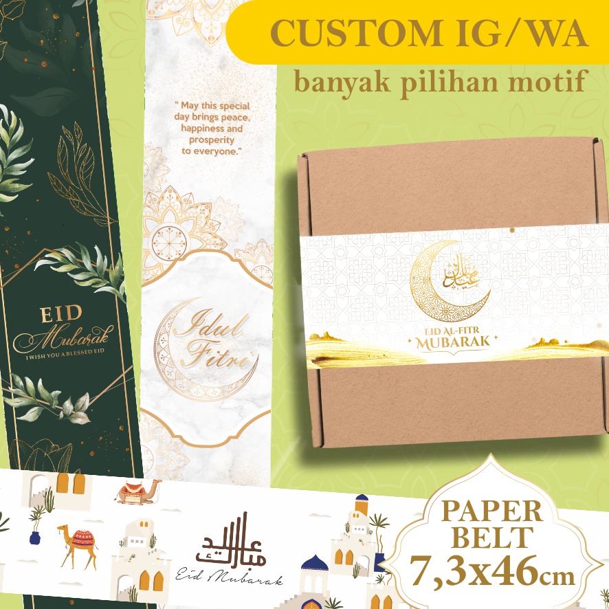 

Paper Belt idul fitri lebaran dus 7,3x46cm custom