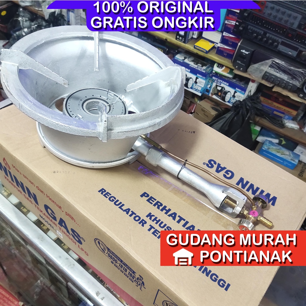 Kompor Gas Tekanan Tinggi Winn Gas High Pressure 5B wingas win gas Komersial Restoran Dagang dengan Anti Angin