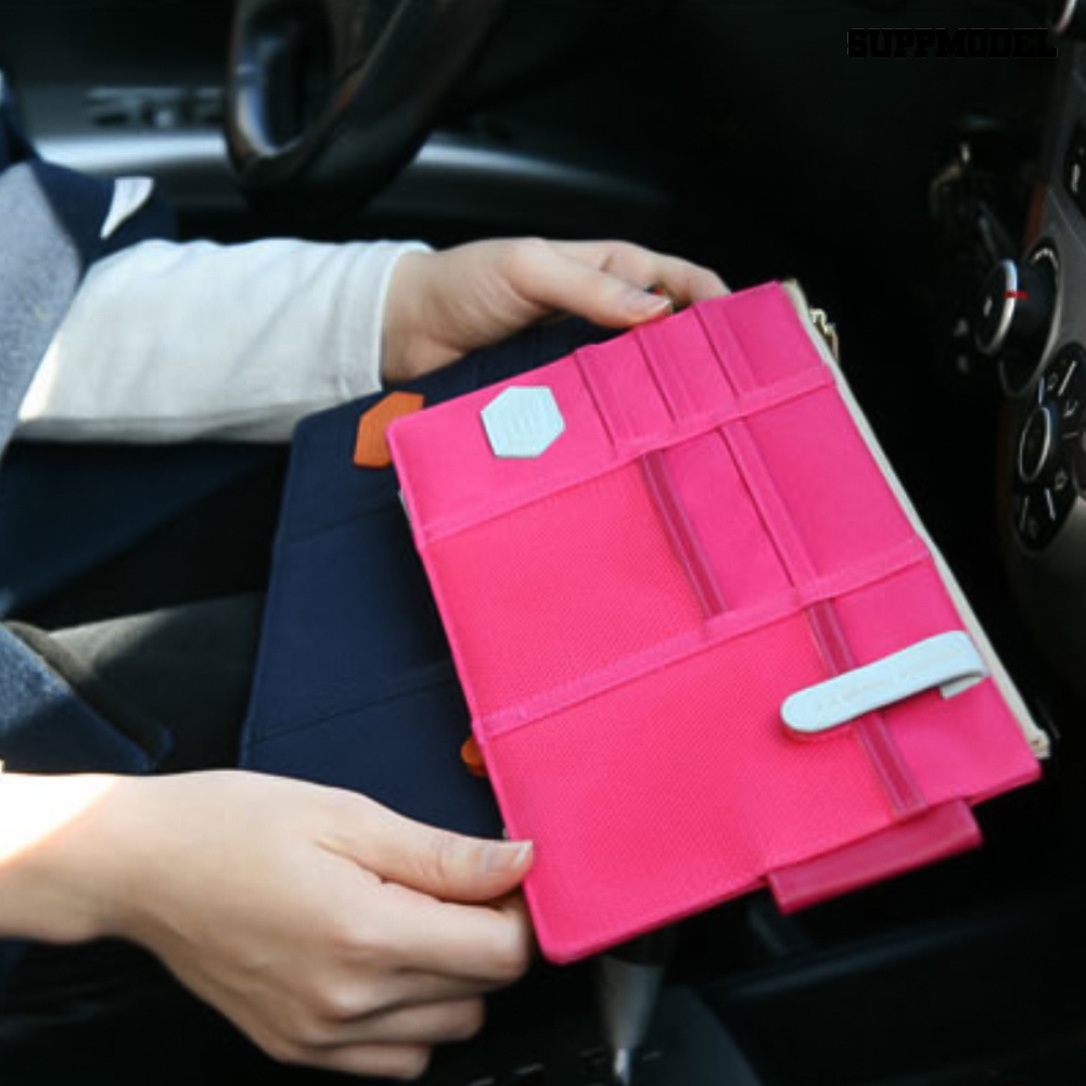 Sfs Tas Mesh Organizer Penyimpanan Kartu / Pulpen / Handphone Untuk Sun Visor Mobil