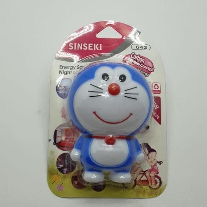 DORAEMON HELLO KITTY Lampu Tidur LED Unik Karakter Hemat Energi Saving Night Light Biru 0.1 Watt lucu Terbaru berkualitas termurah ( COD )