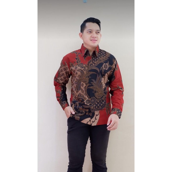 ( COD ) Gratis OngkirBatik Pria Lengan Panjang/Kemeja Pria /Baju Kemeja Pria/Baju Batik Pria/Moderen