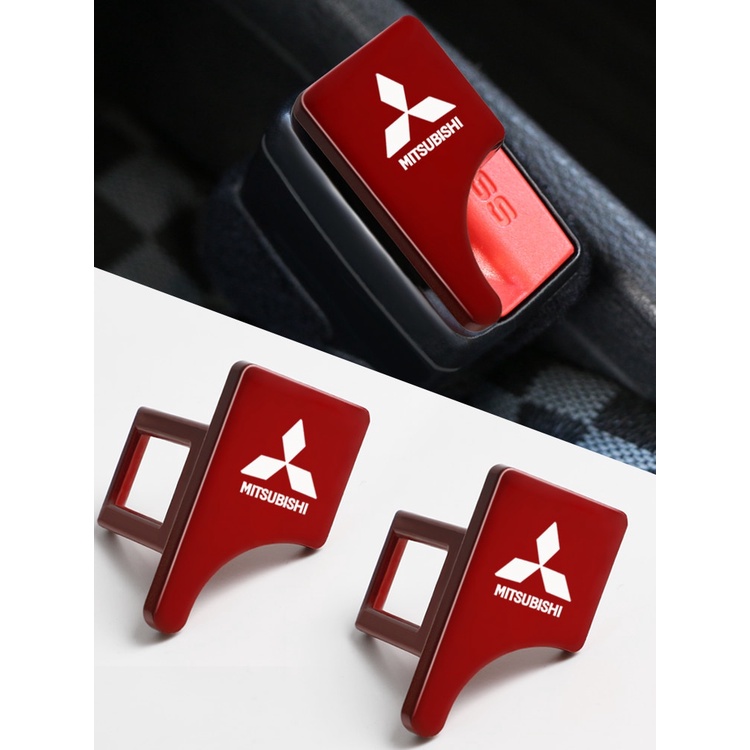 Klip Buckle Sabuk Pengaman Mobil Bahan Zinc Alloy Untuk Mitsubishi Xpander Mirage Horse Lancer Pajero Outlander Attrage