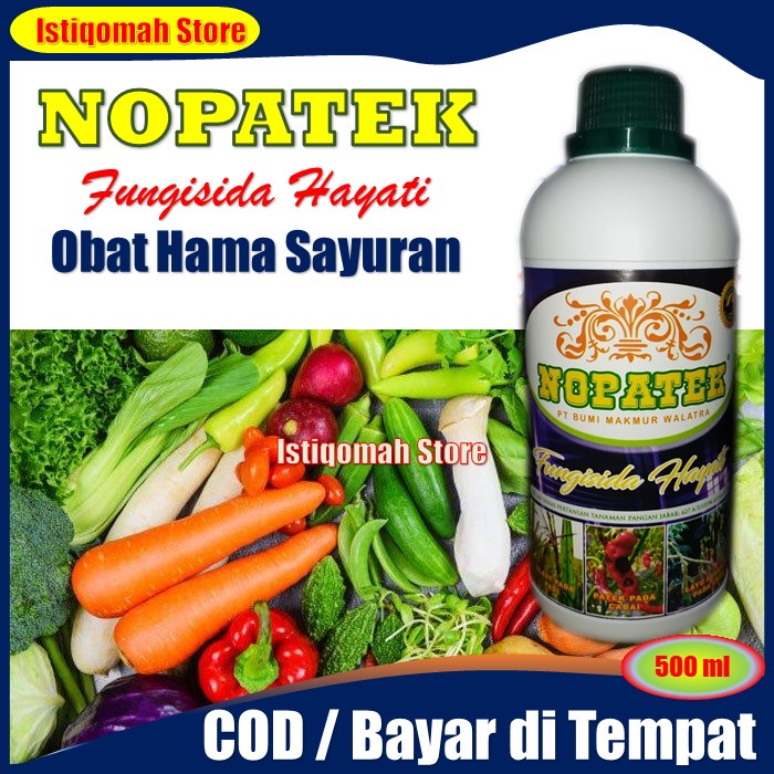 NOPATEK Fungisida Obat Penyakit Tanaman Sayuran Cabe Tomat Sawi Kentang Mentimun Kedelai Kacang dll