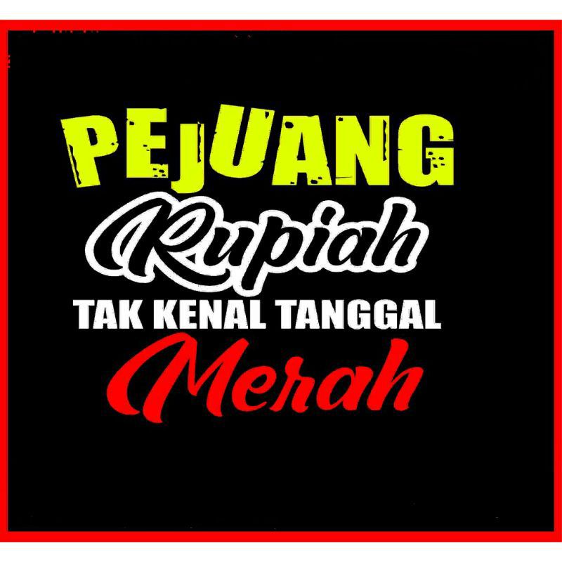 STIKER MOBIL STICKER CUTTING KATA KATA LUCU