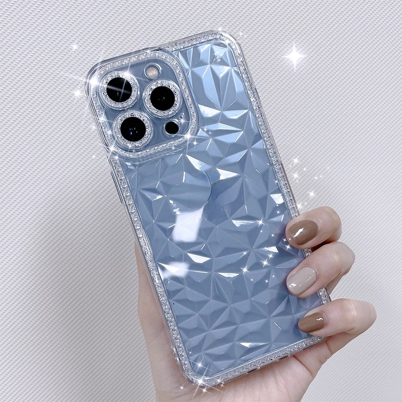 Case Glitter Kristal Berlian Transparan Untuk iPhone 14 Pro MAX 13 Pro MAX 11 12 Pro MAX IPX 7Plus 8Plus Xr XS MAX i8 7 SE2020