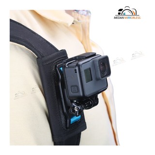 Backpack Bracket Shoulder Strap Mount GoPro 7 8 DJI OSMO Action Camera Ransel Cam