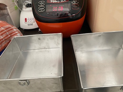 Loyang Kue Kotak Uk. 22cm*22cm Tebal 0,8mm-loyang Maksuba-loyang Browni