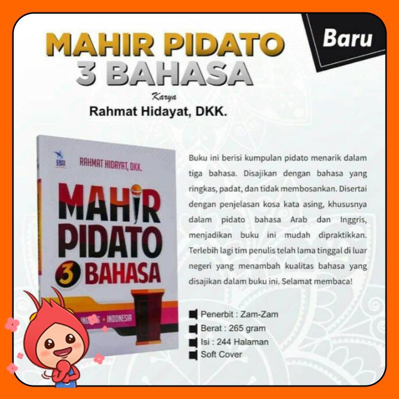 Buku Mahir Pidato 3 Bahasa Best Seller Shopee Indonesia