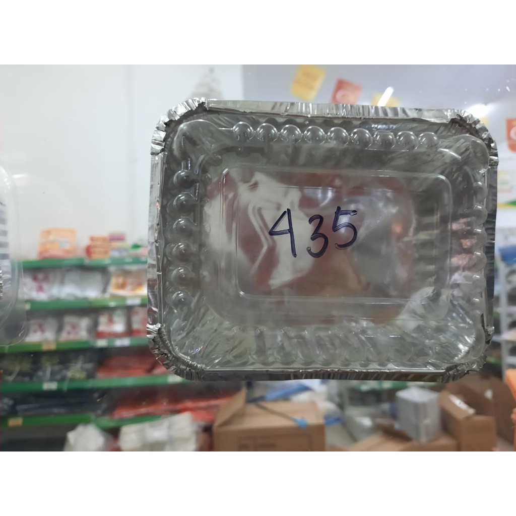 

(+TUTUP) WADAH ALUMINIUM FOIL CUP TRAY P 435 - 500 ML