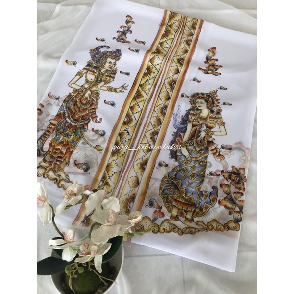 kain kebaya lukis special motif wayang kamasan